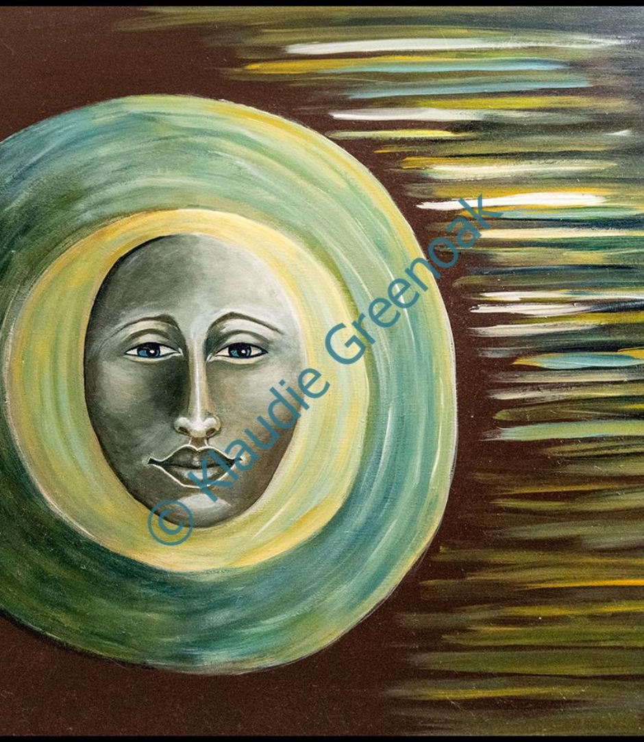 The Moon-150x100 acrylic on wood